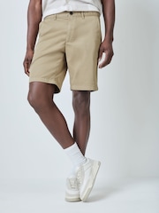 BOSS Brown Slim Fit Chino Shorts - Image 4 of 7