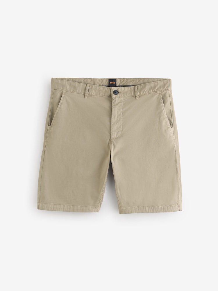 BOSS Brown Slim Fit Chino Shorts - Image 7 of 7