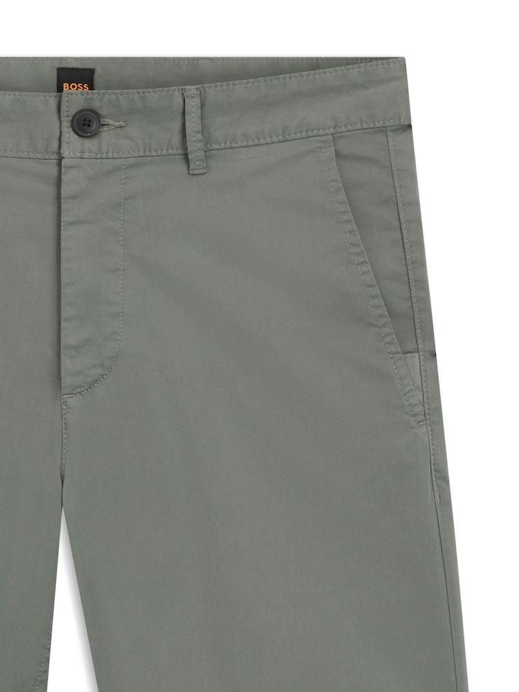 BOSS Grey Slim Fit Chino Shorts - Image 2 of 2