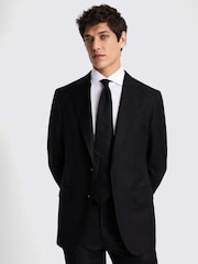 MOSS Black Twill Suit Jacket - Image 3 of 7