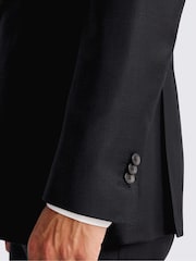 MOSS Navy Check Tailored Fit Italian Suit Jacket - Image 4 of 6