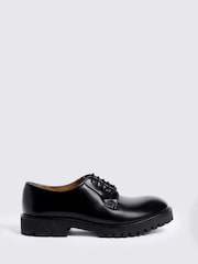 MOSS Black Eton Chunky Derby Shoes - Image 1 of 4
