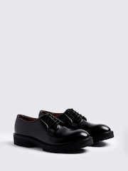 MOSS Black Eton Chunky Derby Shoes - Image 2 of 4