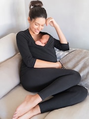 Seraphine Black 3/4 Sleeve Skin-To-Skin Top - Image 1 of 1