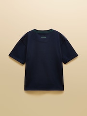 Joules Boys' Archie Navy Applique Graphic T-Shirt - Image 2 of 5