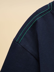 Joules Boys' Archie Navy Applique Graphic T-Shirt - Image 4 of 5