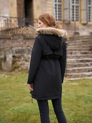 Seraphine Black Premium 3 in 1 Maternity  Babywearing Parka - Image 5 of 5