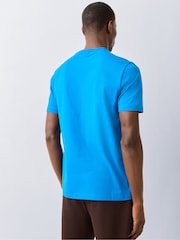 Γαλάζιο - BOSS Κανονική εφαρμογή Logo Κοντομάνικο μπλουζάκι - Εικόνα 3 από 4