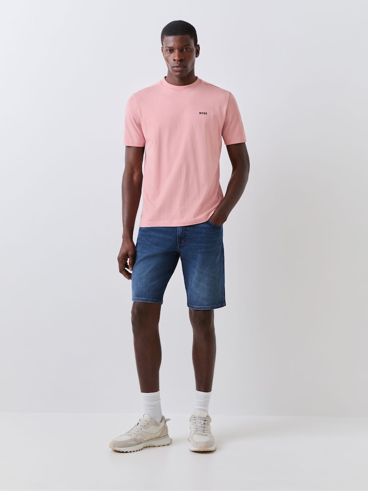 BOSS Pink Regular Fit Logo T-Shirt - Image 2 of 5