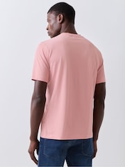 BOSS Pink Regular Fit Logo T-Shirt - Image 3 of 5