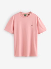 BOSS Pink Regular Fit Logo T-Shirt - Image 5 of 5