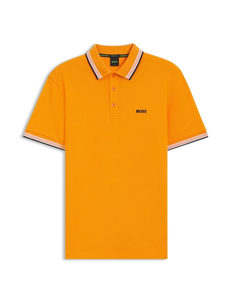 BOSS Orange Paddy Tipped Collar Polo Shirt - Image 1 of 1