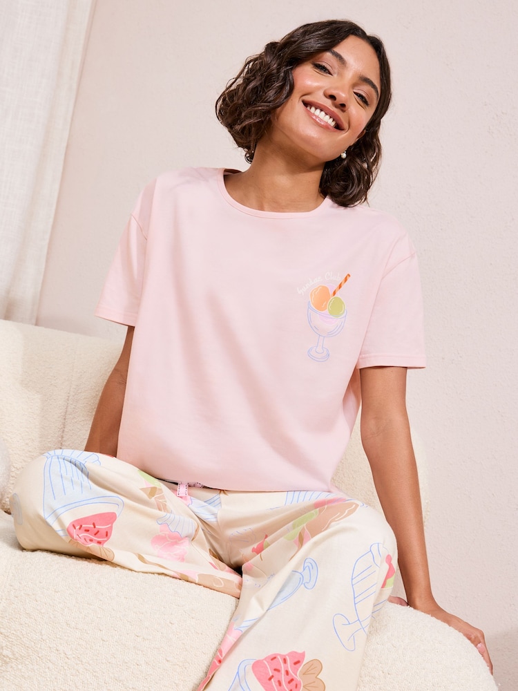Friends Like These Pink Sundae Short Sleeve Pyjamas - Image 1 of 1