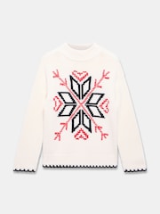 Mint Velvet White Snowflake Knit Jumper - Image 7 of 8