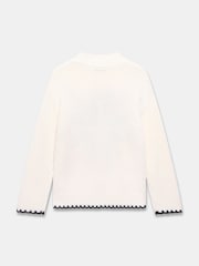 Mint Velvet White Snowflake Knit Jumper - Image 8 of 8