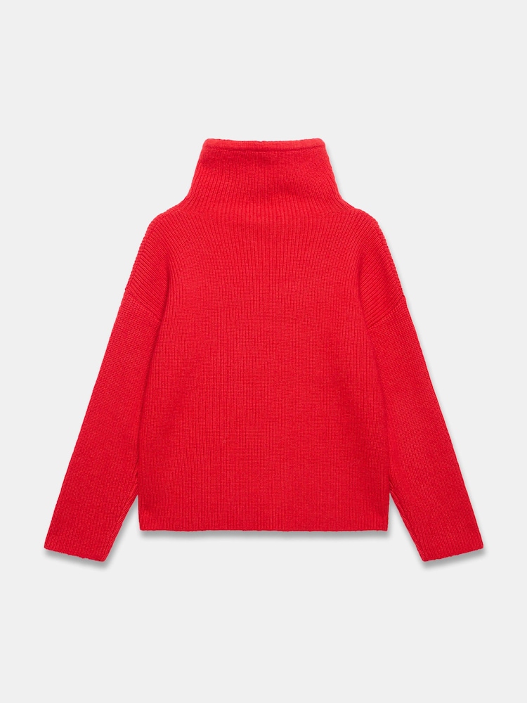 Mint Velvet Red Snood Knit Jumper - Image 8 of 8 Mint Velvet Red Snood Knit Jumper - Image 8 of 8
