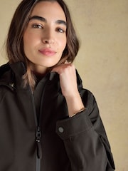Rainaway Black Waterproof Longline Raincoat with Hood - Image 6 of 11