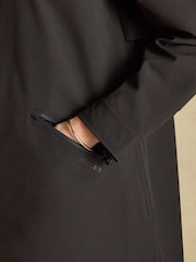 Rainaway Black Waterproof Longline Raincoat with Hood - Image 7 of 11