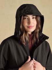 Rainaway Black Waterproof Longline Raincoat with Hood - Image 8 of 11