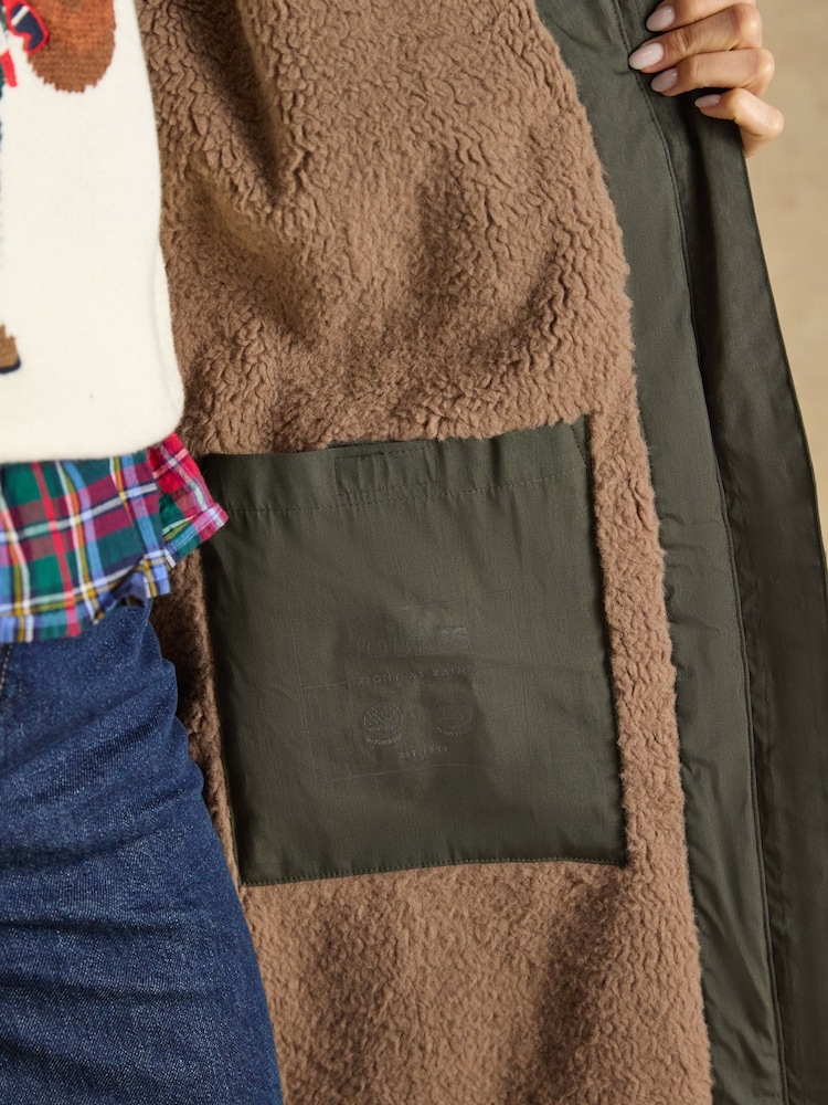 Coverall Green Oversized Fleece Lined Waterproof Coat - Image 11 of 11