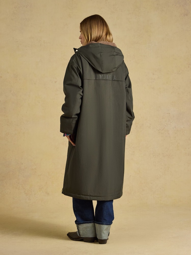 Coverall Green Oversized Fleece Lined Waterproof Coat - Image 2 of 11