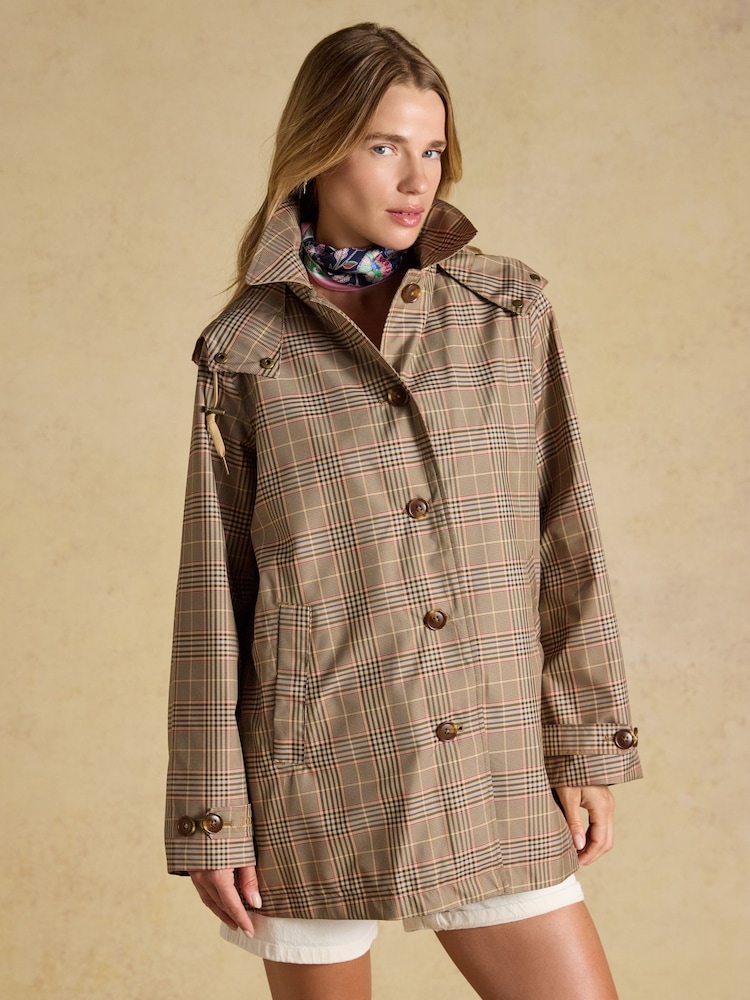 Rainmore Check Waterproof Button Through Raincoat - Image 1 of 13 Rainmore Check Waterproof Button Through Raincoat - Image 1 of 13