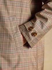 Rainmore Check Waterproof Button Through Raincoat - Image 4 of 13