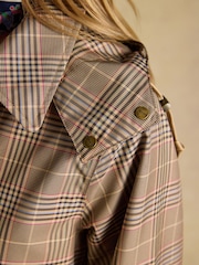 Rainmore Check Waterproof Button Through Raincoat - Image 6 of 13
