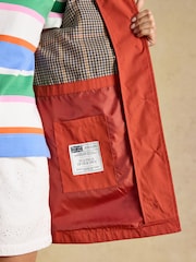 Rainmore Rust Red Waterproof Button Through Raincoat - Image 14 of 15