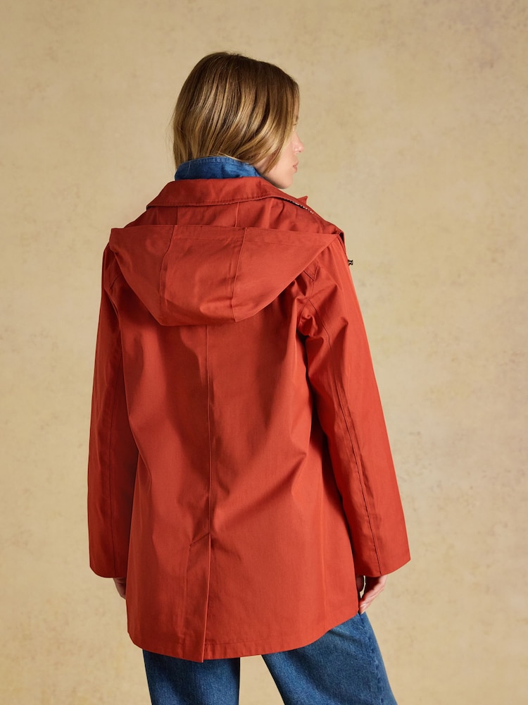 Rainmore Rust Red Waterproof Button Through Raincoat - Image 2 of 13 Rainmore Rust Red Waterproof Button Through Raincoat - Image 2 of 13