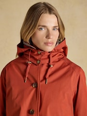 Rainmore Rust Red Waterproof Button Through Raincoat - Image 8 of 13