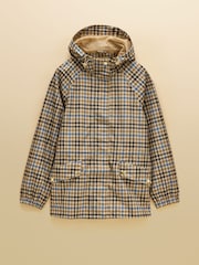 Marrone a quadri - Impermeabile ripiegabile Joules Everdry con cappuccio - Immagine 10 di 10