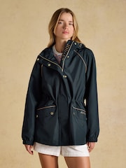 Joules Everdry Navy Waterproof Packable Raincoat With Hood - Image 14 of 14