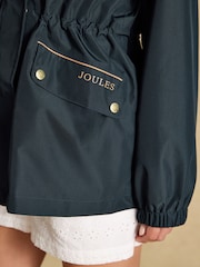 Joules Everdry Navy Waterproof Packable Raincoat With Hood - Image 6 of 12
