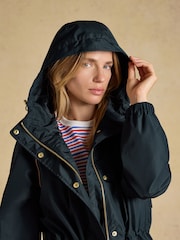 Joules Everdry Navy Waterproof Packable Raincoat With Hood - Image 8 of 12