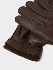 Osprey London The Alfie Leather Brown Gloves - Image 5 of 5
