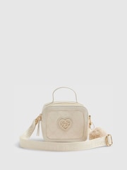 River Island Cream Monogram Box Cross-Body Bag - Image 1 of 5