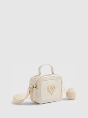 River Island Cream Monogram Box Cross-Body Bag - Image 2 of 5