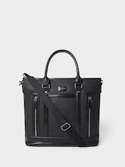 Osprey London The Frontline Large Waxed Canvas & Leather Black Workbag - Image 1 of 6