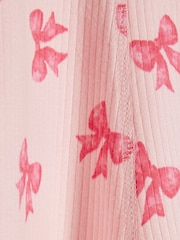 River Island Long Sleeve Bow Collar Rib Dress - Bilde 4 av 4