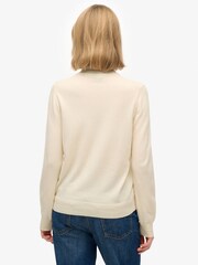 Superdry Cream Classic Turtle Neck Jumper - Image 3 of 6