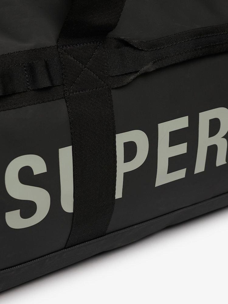 Superdry Black Large Tarp Barrel Bag - Image 6 of 6 Superdry Black Large Tarp Barrel Bag - Image 6 of 6