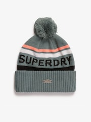 Superdry Logo Knit Beanie Hat - Imagen 1 de 2