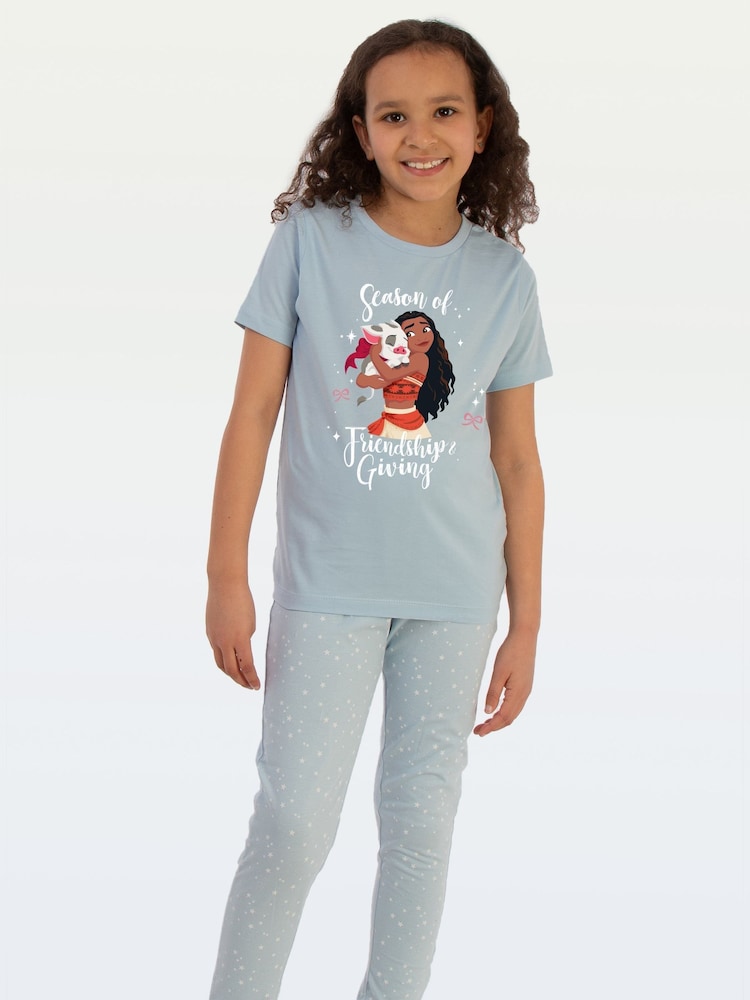 Brands In Blue Disney Moana Season Of Friendship Christmas Pyjamas - Image 2 of 4 Brands In Blue Disney Moana Season Of Friendship Christmas Pyjamas - Image 2 of 4