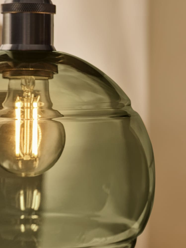 MADE.COM Green Mika Easyfit Glass Shade - Image 2 of 3