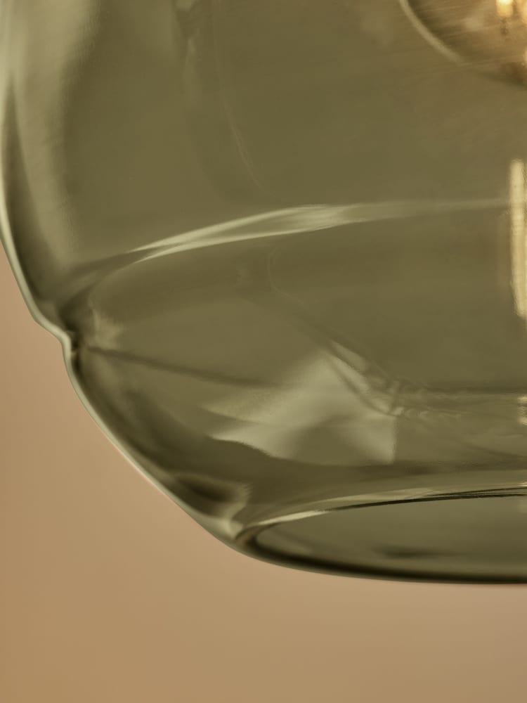 MADE.COM Green Mika Easyfit Glass Shade - Image 3 of 3