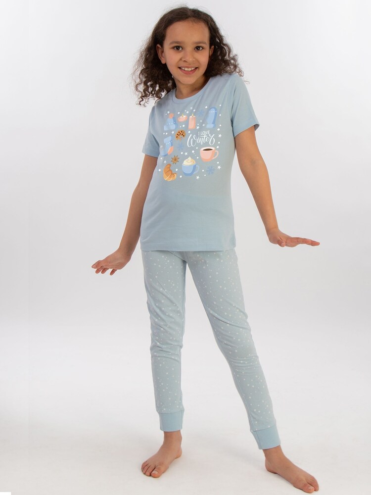 Brands In Blue Christmas I Love Winter Pyjamas - Image 2 of 4 Brands In Blue Christmas I Love Winter Pyjamas - Image 2 of 4