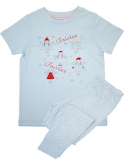 Brands In Blue Christmas Fairies Drawings Pyjamas - Image 3 of 4