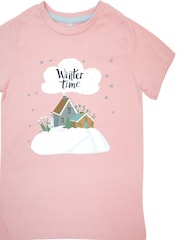 Brands In Pink Christmas Winter Village Pyjamas - Image 4 of 4