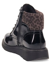 Pavers Black Wide-Fit Patent Ankle Boots - Image 3 of 5